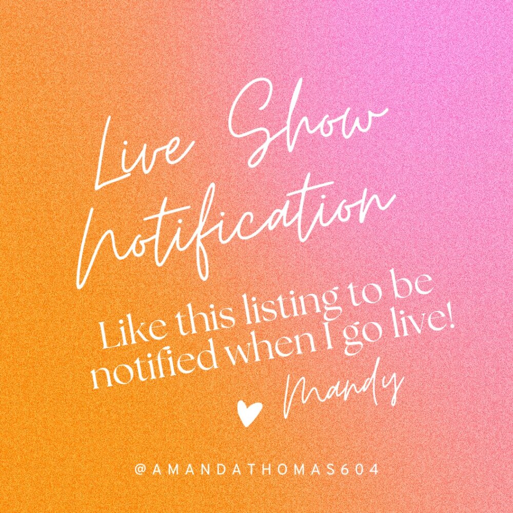 @AMANDATHOMAS604 LIVE SHOW LISTING | LIKE THIS LISTING TO KNOW WHEN I GO LIVE!
